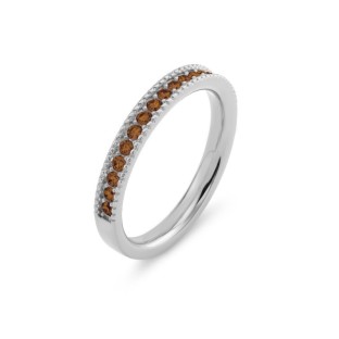 Melano Friends ring Jolene smoked amber