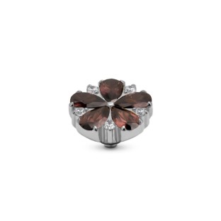 Melano Twisted zetting crystal flake dark brown