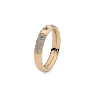 Qudo Interchangeable ring basic small Deluxe gold