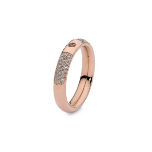 Qudo Interchangeable ring basic small Deluxe rose gold