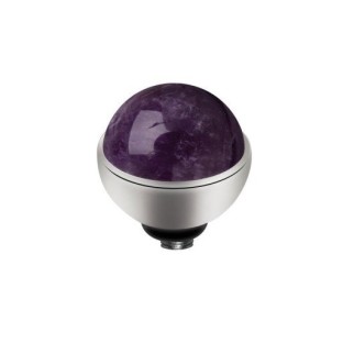 Melano Twisted zetting gem stone amethyst 6 mm