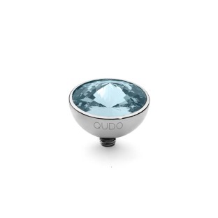 Qudo Interchangeable top Bottone 11,5 mm aquamarine