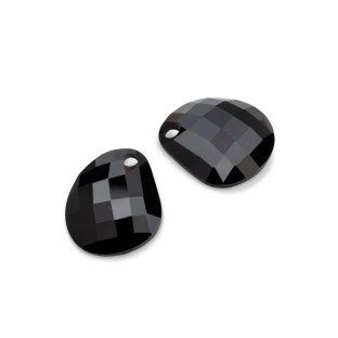 Kosmic by Melano shaped facet oorbel hanger black