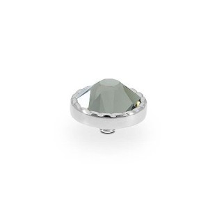 Qudo interchangeable top Bocconi flat 9 mm black diamond