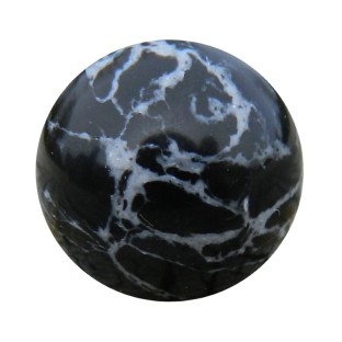 Flow LTC edelsteen black marble howlite