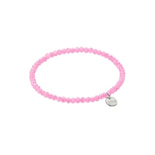 Biba armband crystal candy pink 3 mm