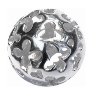 Melano Cateye silver stone balletje opengewerkt