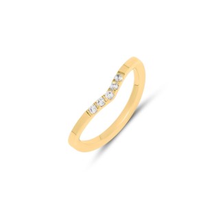 Friends ring Charlie CZ gold