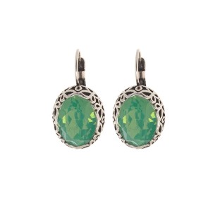 Biba oorbellen 8551 chrysolite opal