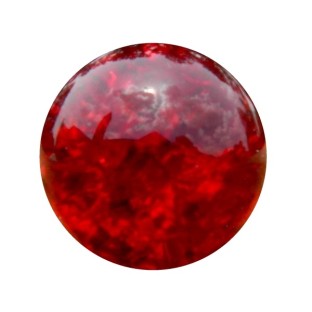 Flow glas cracked dark red