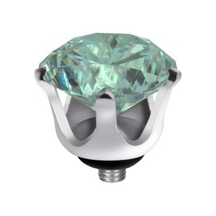 Melano Twisted zetting crown turquoise