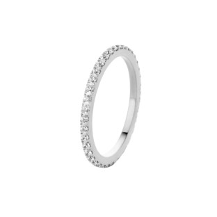 Melano Friends ring Sade stainless steel crystal CZ