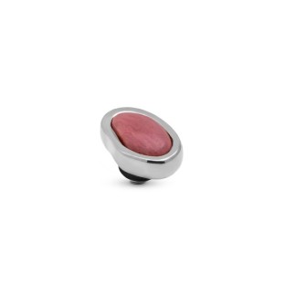 Melano Twisted zetting gem pebble rhodonite