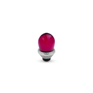 Melano Twisted zetting glass crown magenta