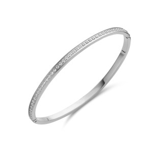 Melano Friends armband hinged CZ stainless steel