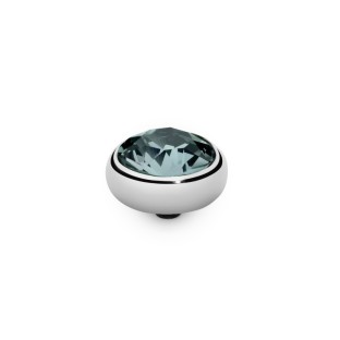 De Sesto top van Qudo is een wat stoerdere top met een schitterende Swarovski steen in de kleur indian sapphire!