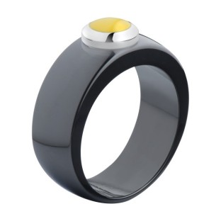 Melano Vivid ring black keramiek 8 mm