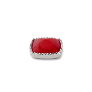 Kosmic by Melano bali square gem coral red