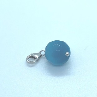 Melano Cateye hanger light blue facet