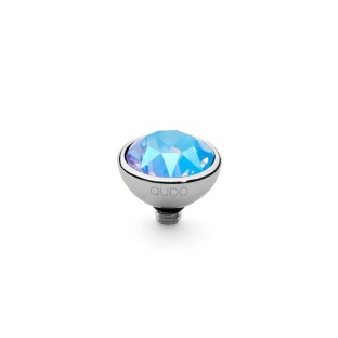 Qudo Interchangeable top Bottone 10 mm light sapphire shimmer