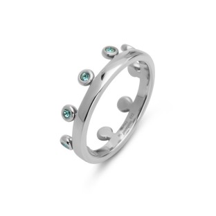 Melano friends Unite ring Zita light turquoise