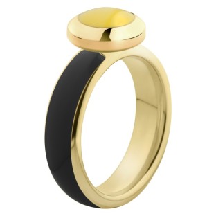 Melano Vivid ring gold - black