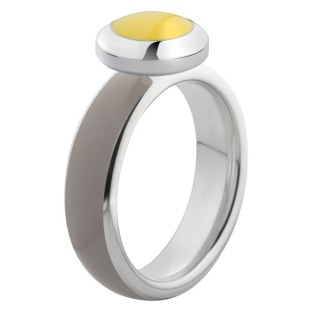Melano Vivid ring stainless steel - taupe