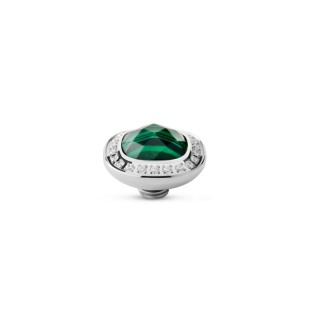 Melano Vivid zetting border CZ malachite