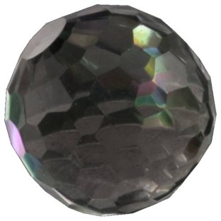 Melano Cateye stone zirkonia facet transparent black