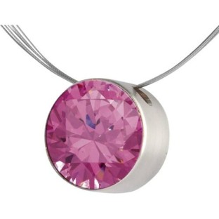 Melano Stainless Steel hanger zirkonia pink