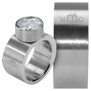 Melano Stainless Steel ring 10 mm vlak model
