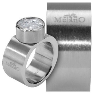 Melano Stainless Steel ring 12 mm vlak model