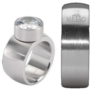 Melano Stainless Steel ring 8 mm rond model