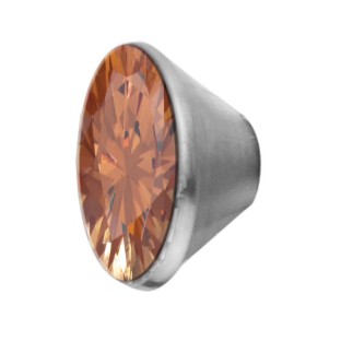 Melano Stainless Steel zetting conisch zirkonia champagne