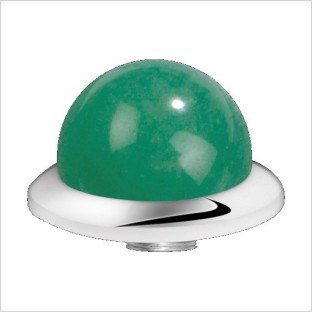 Melano Stainless Steel zetting special stone jade bol