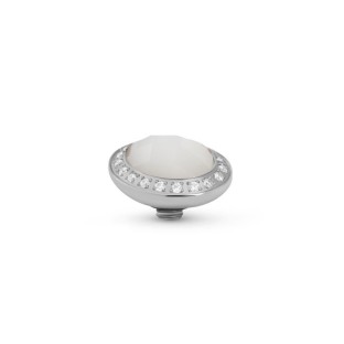 Melano Twisted zetting pearly CZ Mother of pearl