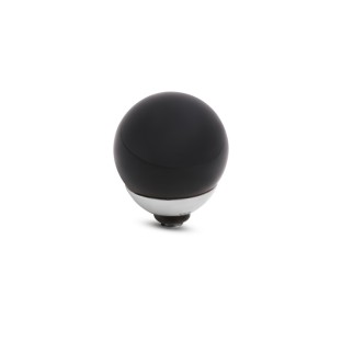 Melano Twisted zetting gemstone ball onyx 12 mm
