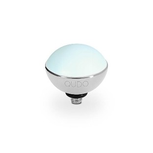 Qudo Interchangeable top Bottone 11,5 mm pastel blue pearl