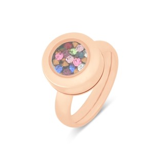 Melano Globe ring grace rose gold