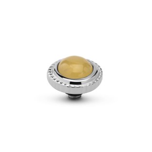 Melano Twisted zettingen Smooth Gemstone yellow calcite