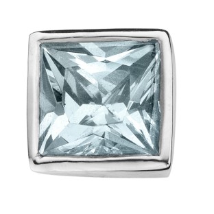 Enchanted square zirkonia light blue