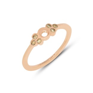 Melano Twisted ring Thera champagne rose gold