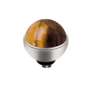 Melano Twisted zetting gem stone tiger eye 6 mm