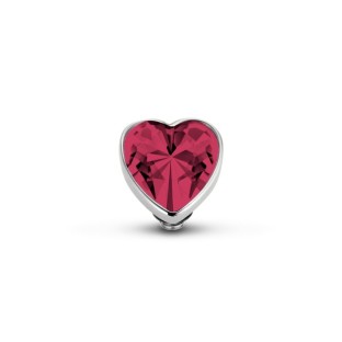 Twisted zetting heart fuchsia