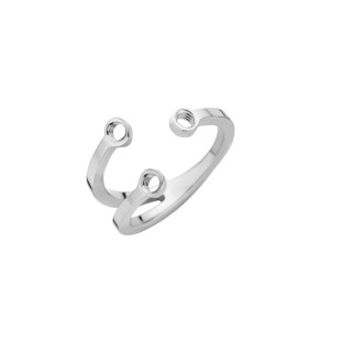 Melano Twisted ring trio stainless steel