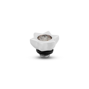 Melano twisted zetting star CZ transparant black