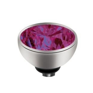 Melano Twisted zetting zirkonia fuchsia 6 mm