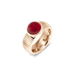 Melano Vivid ring striped rose gold