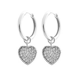 Biba oorbellen zilver WE-9638