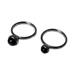 Sample Melano Friends ringen black stainless steel maat 59
